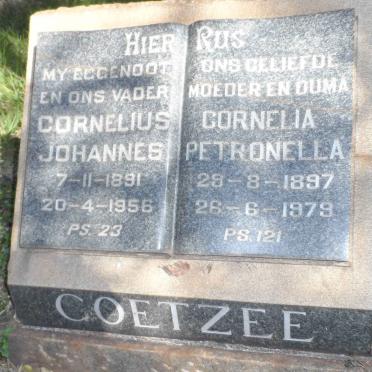 COETZEE Cornelius Johannes 1891-1956 &amp; Cornelia Petronella 1897-1979