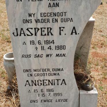 COETZEE Jasper F.A. 1914-1980 &amp; Angenita 1916-1995