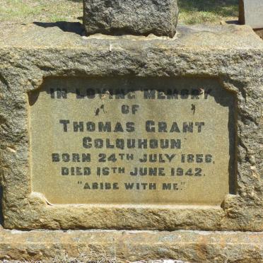 COLQUHOUN Thomas Grant 1856-1942 :: DYSON Janet E. nee COLQUHOUN 1885-1975 :: COLQUHOUN Thomas Grant -1983