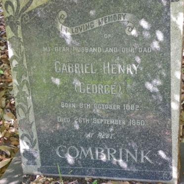 COMBRINK Gabriel Henry 1882-1950