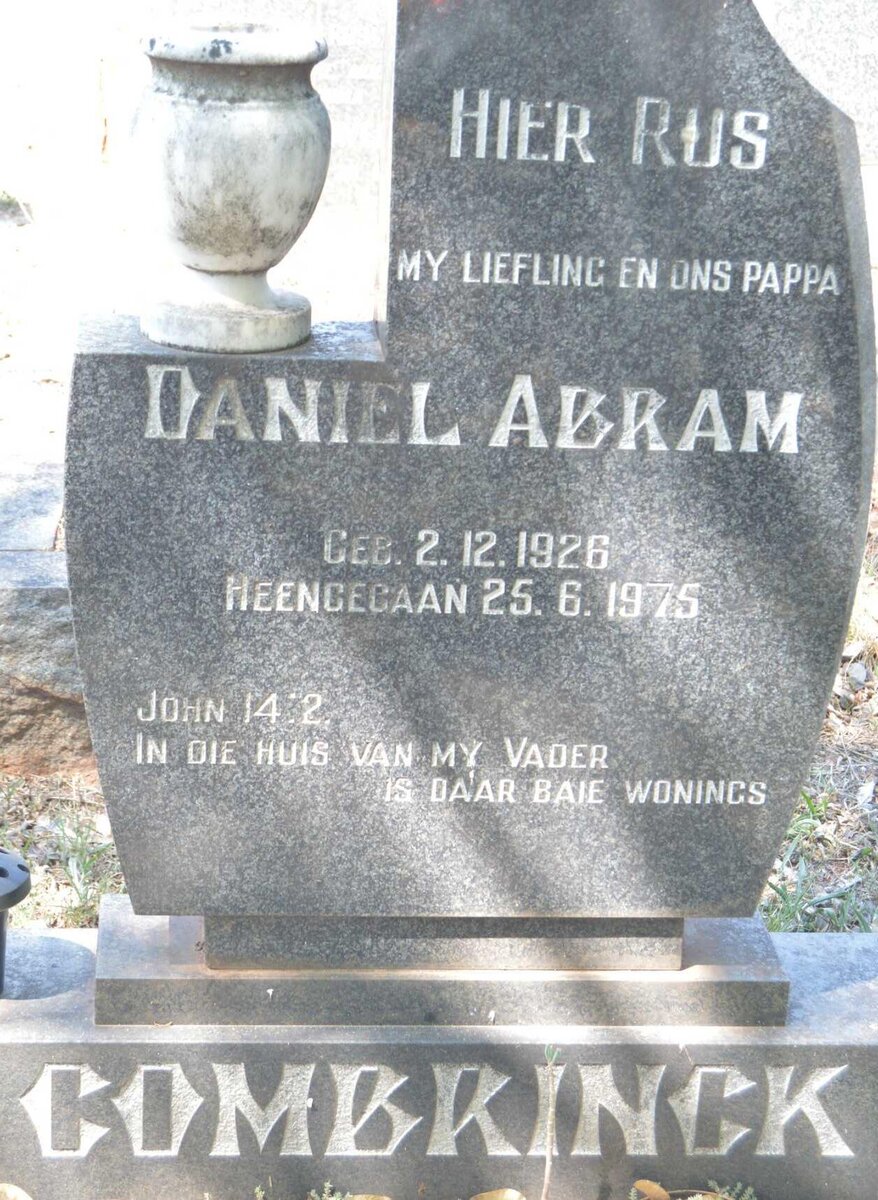 COMBRINCK Daniel Abram 1926-1975