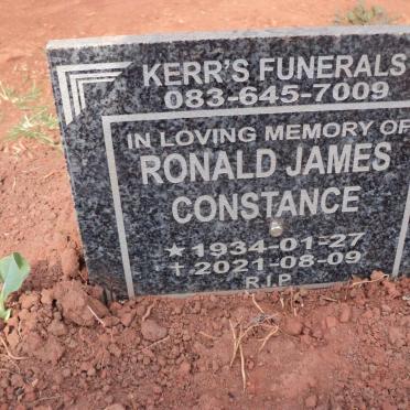 CONSTANCE Ronald James 1934-2021