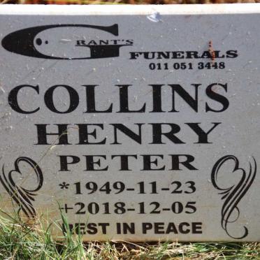 COLLINS Henry Peter 1949-2018
