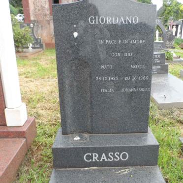 CRASSO Giordano 1925-1986