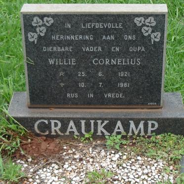 CRAUKAMP Willie Cornelius 1921-1981