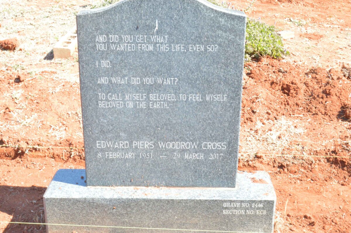 CROSS Edward Piers Woodrow 1951-2017