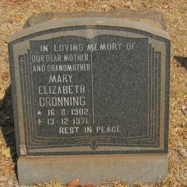 CRONNING Mary Elizabeth 1902-1971