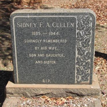 CULLEN Sidney F.A. 1885-1944
