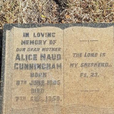 CUNNINGHAM Alice Maud 1885-1950