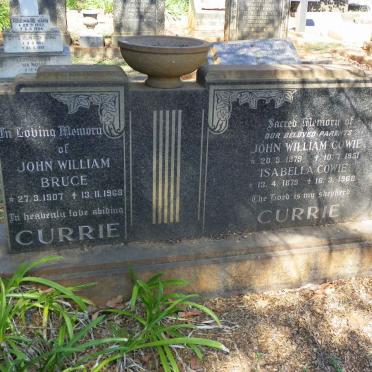 CURRIE John William Cowie 1897-1951 &amp; Isabella Cowie 1879-1968 :: CURRIE John William Bruce 1907-1968