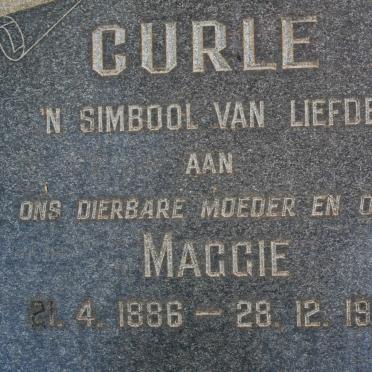 CURLE Maggie 1886-1967