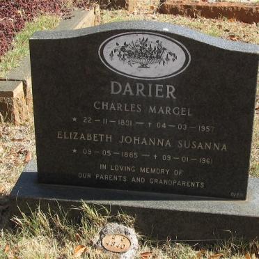 DARIER Charles Marcel 1891-1957 &amp; Elizabeth Johanna Susanna 1885-1961