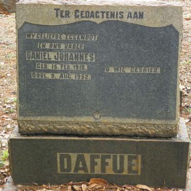 DAFFUE Daniel Johannes 1918-1952