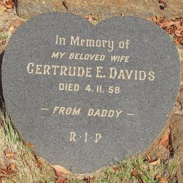 DAVIDS Gertrude E. -1958