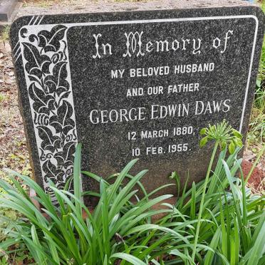 DAWS George Edwin 1880-1955 :: JONES Linda nee DAWS 1906-1987