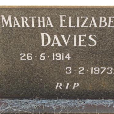 DAVIES Martha Elizabeth 1914-1973