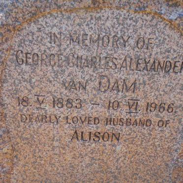 DAM George Charles Alexander, van 1883-1966