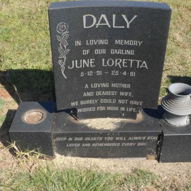DALY June Loretta 1931-1981