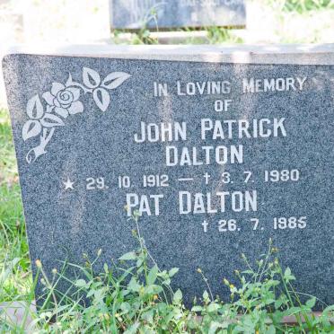 DALTON John Patrick 1912-1980 &amp; Pat -1985