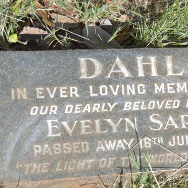 DAHL Evelyn Sarah -1956