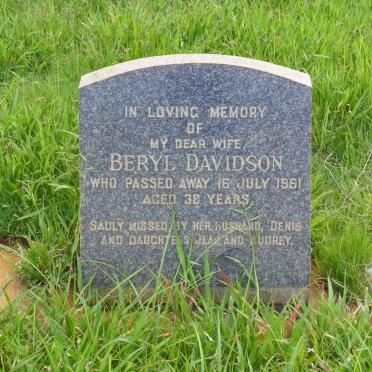 DAVIDSON Beryl -1961