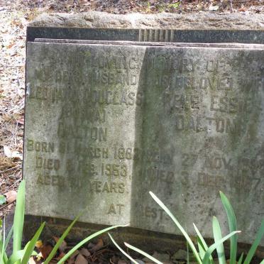 DALTON Leonard Douglass 1882-1953 &amp; Rene Essie 1890-1967