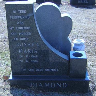 DIAMOND Susara Maria 1946-1985