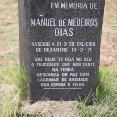 DIAS Manuel de Medeiros 1939-1971