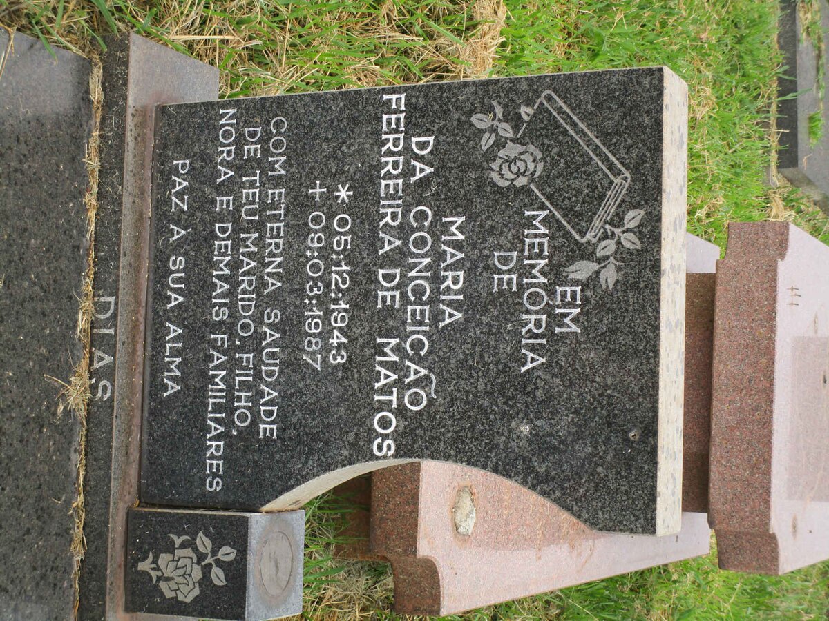 DIAS Maria Da Conceicao Ferreira De Matos 1943-1987