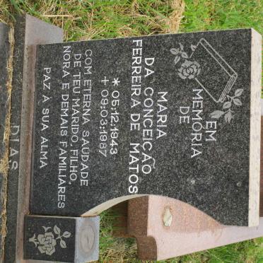 DIAS Maria Da Conceicao Ferreira De Matos 1943-1987