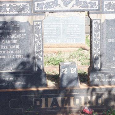 DIAMOND George Johannes 1888-1957 &amp; Susan Margaret KOEN 1892-1963