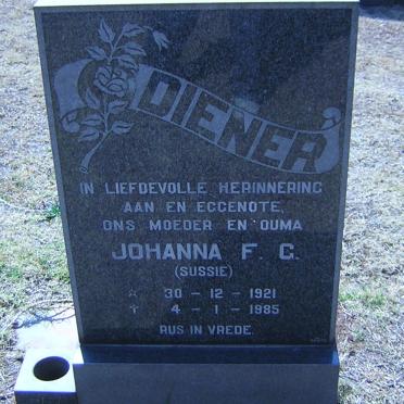 DIENER Johanna F.G. 1921-1985