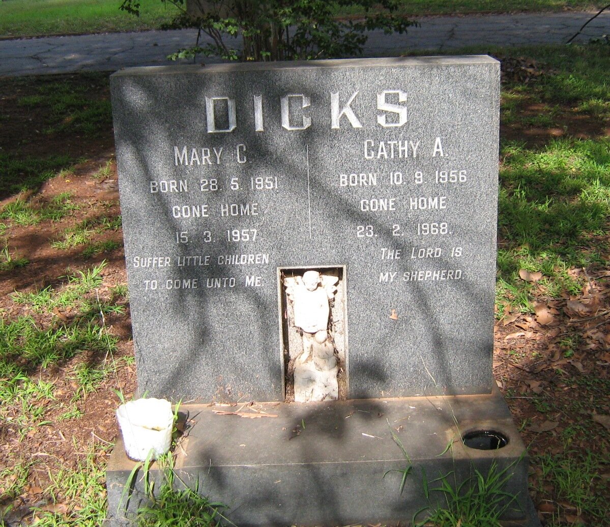 DICKS Mary C. 1951-1957 :: DICKS Cathy A. 1956-1968