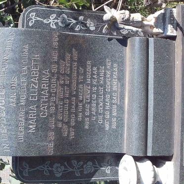 DEETLEFS Maria Elizabeth Catharina 1878-1954