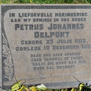DELPORT Petrus Johannes 1916-1954