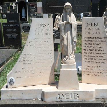 DEIB Tonsa 1905-1983 &amp; Deebe 1902-1975