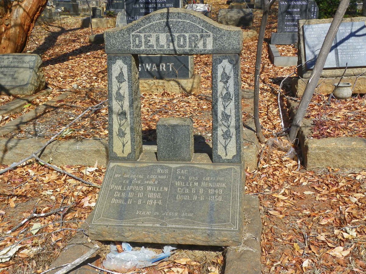 DELPORT Phillippus Willem 1888-1944 :: DELPORT Willem Hendrik 1949-1950