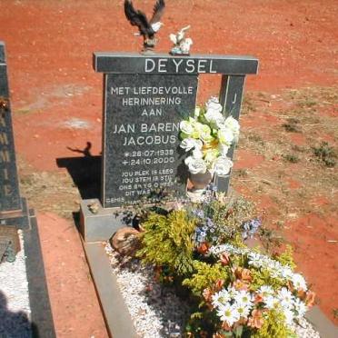 DEYSEL Jan Barend Jacobus 1939-2000