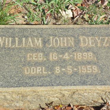 DEYZEL William John 1898-1959