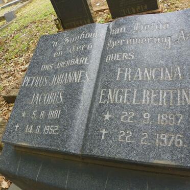 DELPORT Petrus Johannes Jacobus 1881-1952 &amp; Francina Engelbertina 1897-1976