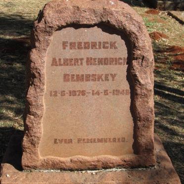 DEMBSKEY Fredrick Albert Hendrick 1876-1948