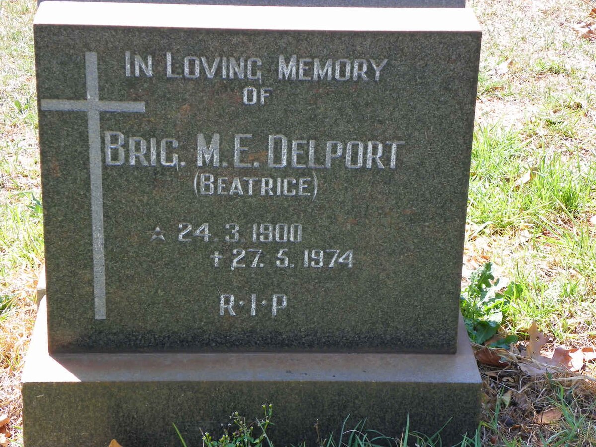 DELPORT M.E. 1900-1974