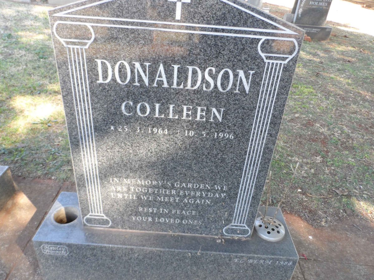 DONALDSON Colleen 1964-1996