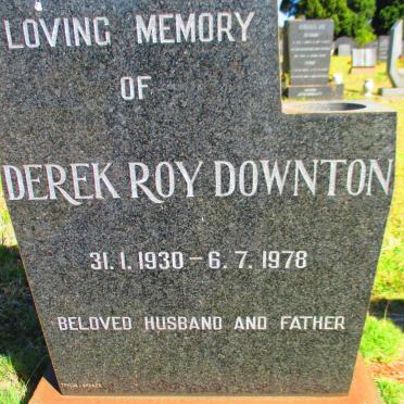 DOWNTON Derek Roy 1930-1978