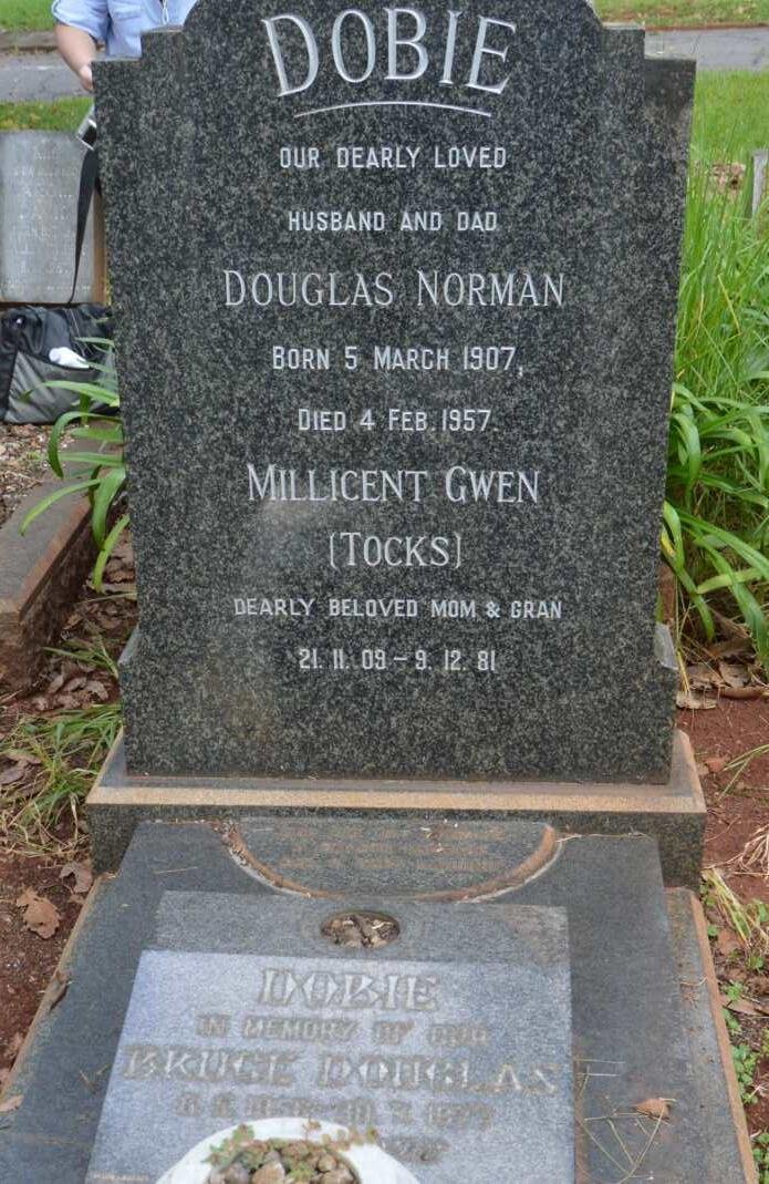 DOBIE Douglas Norman 1907-1957 &amp; Millicent Glen 1909-1981