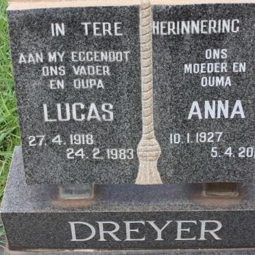 DREYER Lucas 1918-1983 &amp; Anna 1927-2010