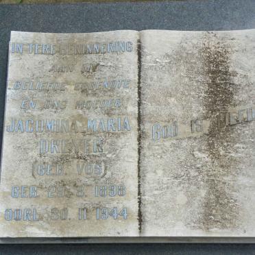 DREYER Jacomina Maria nee VOS 1898-1944