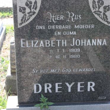 DREYER Elizabeth Johanna 1909-1980