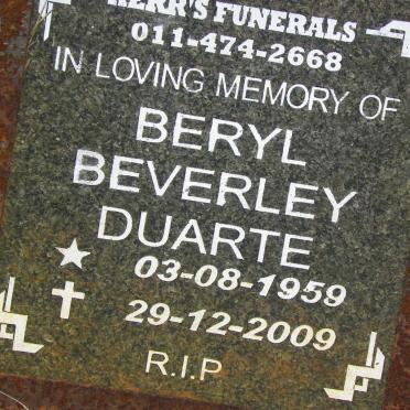 DUARTE Beryl Beverley 1959-2009