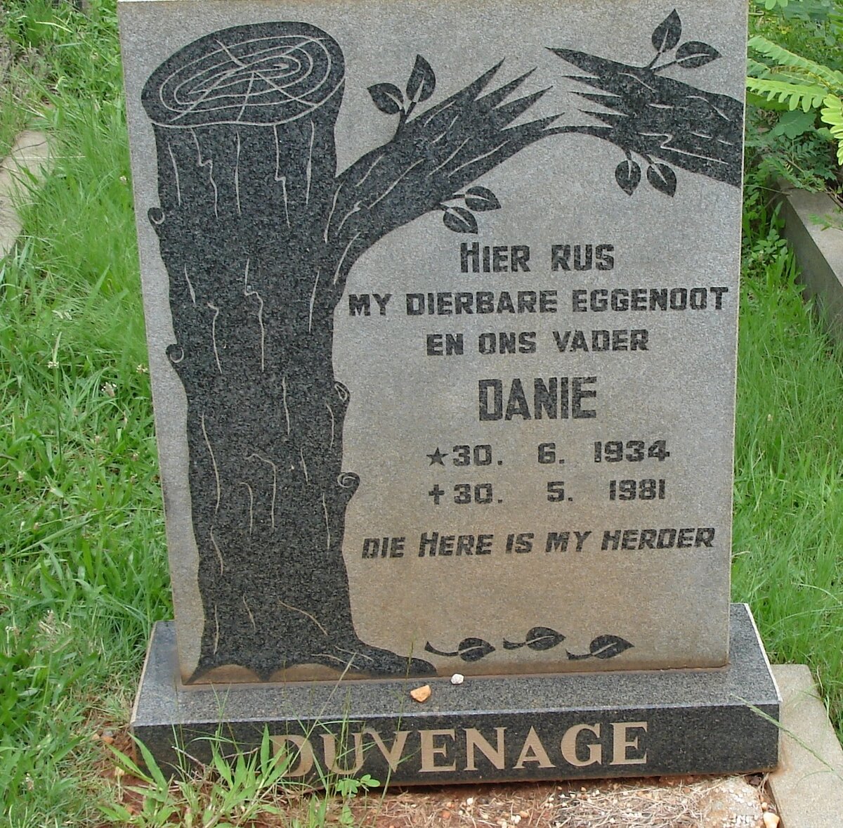 DUVENAGE Danie 1934-1981